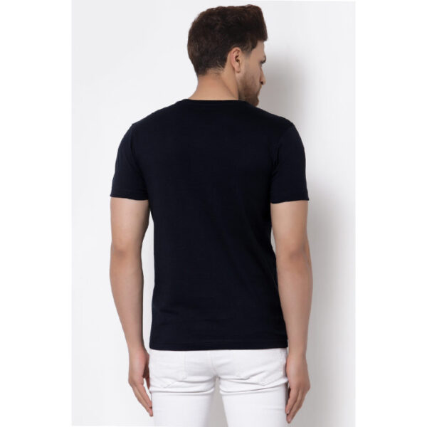 RedTape Navy Graphic Print Pure Cotton Men's T-Shirt - Image 3