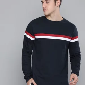 DILLINGER Crew-Neck T-shirt with Contrast Taping