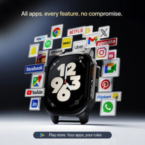 Fire-Boltt 4G Smartwatch | All-in-One Android | Fitness + Play Store + Stylish Look