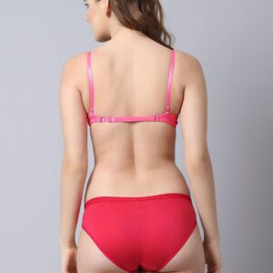 Women Heavily Padded Front Open Push-Up Bra Panty Set