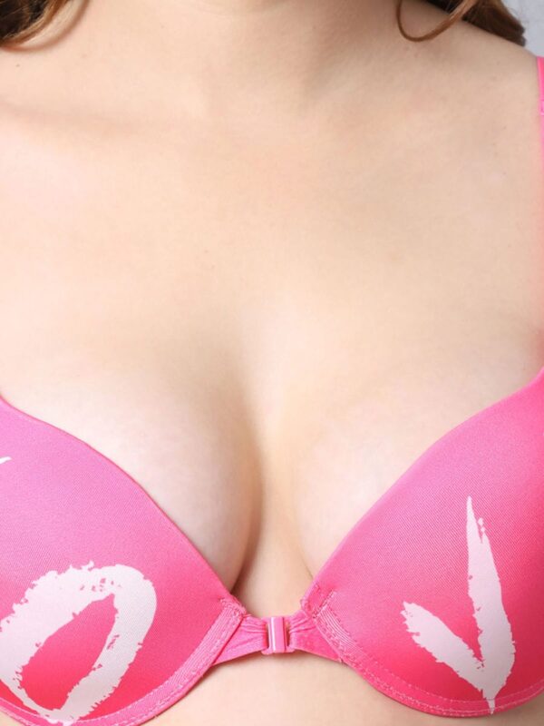 Women Heavily Padded Front Open Push-Up Bra Panty Set - Image 6